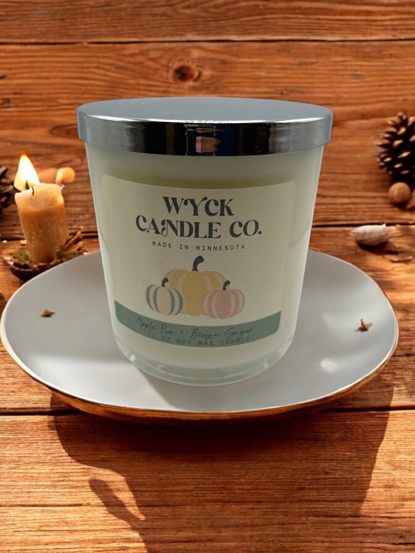 Apple Pie+ Brown Sugar Soy Candle